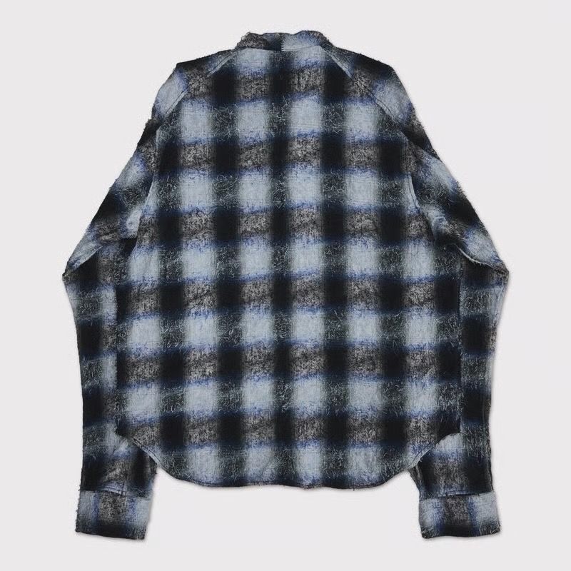 【残り一点】Shaggy Ombre Ribbon Shirt(DRUNK)