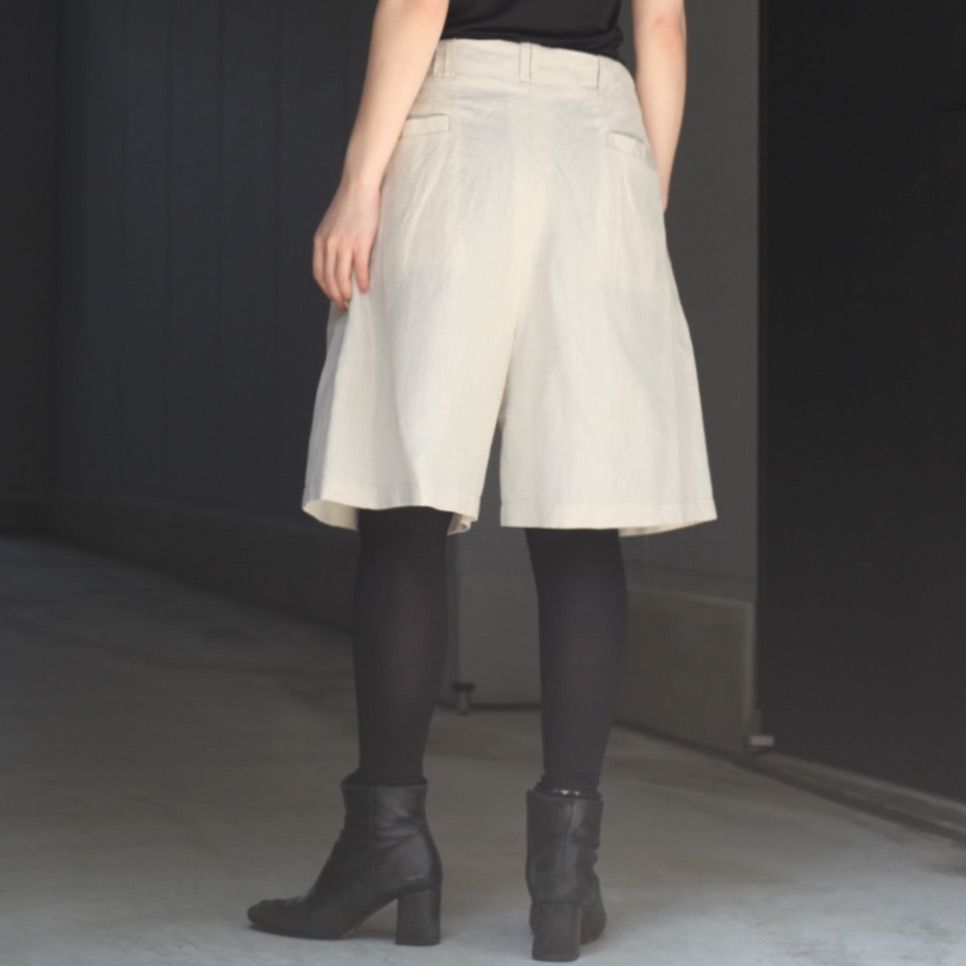 【残り一点】Wool Linen 3Pleated Shorts