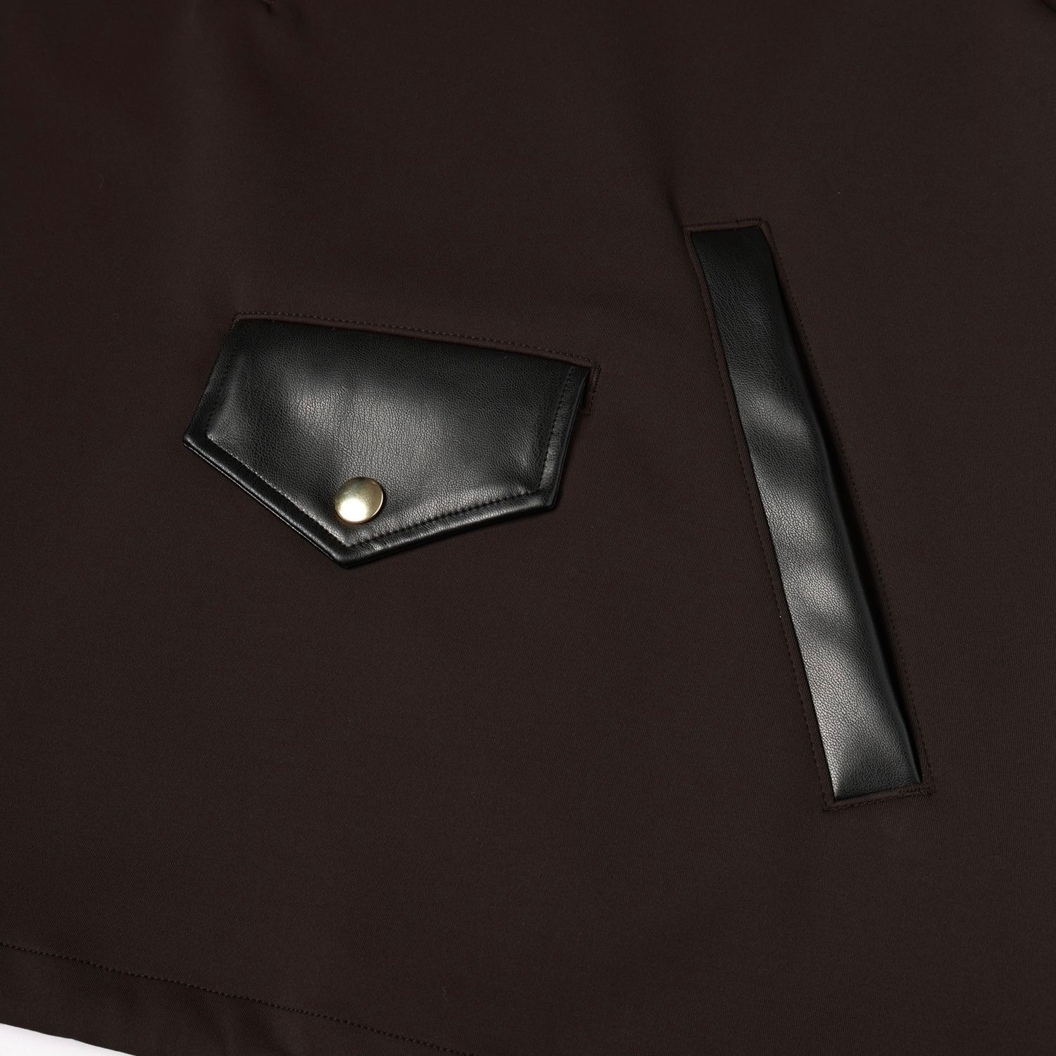 【残り一点】Double Cloth Half Zip Riders Pullover