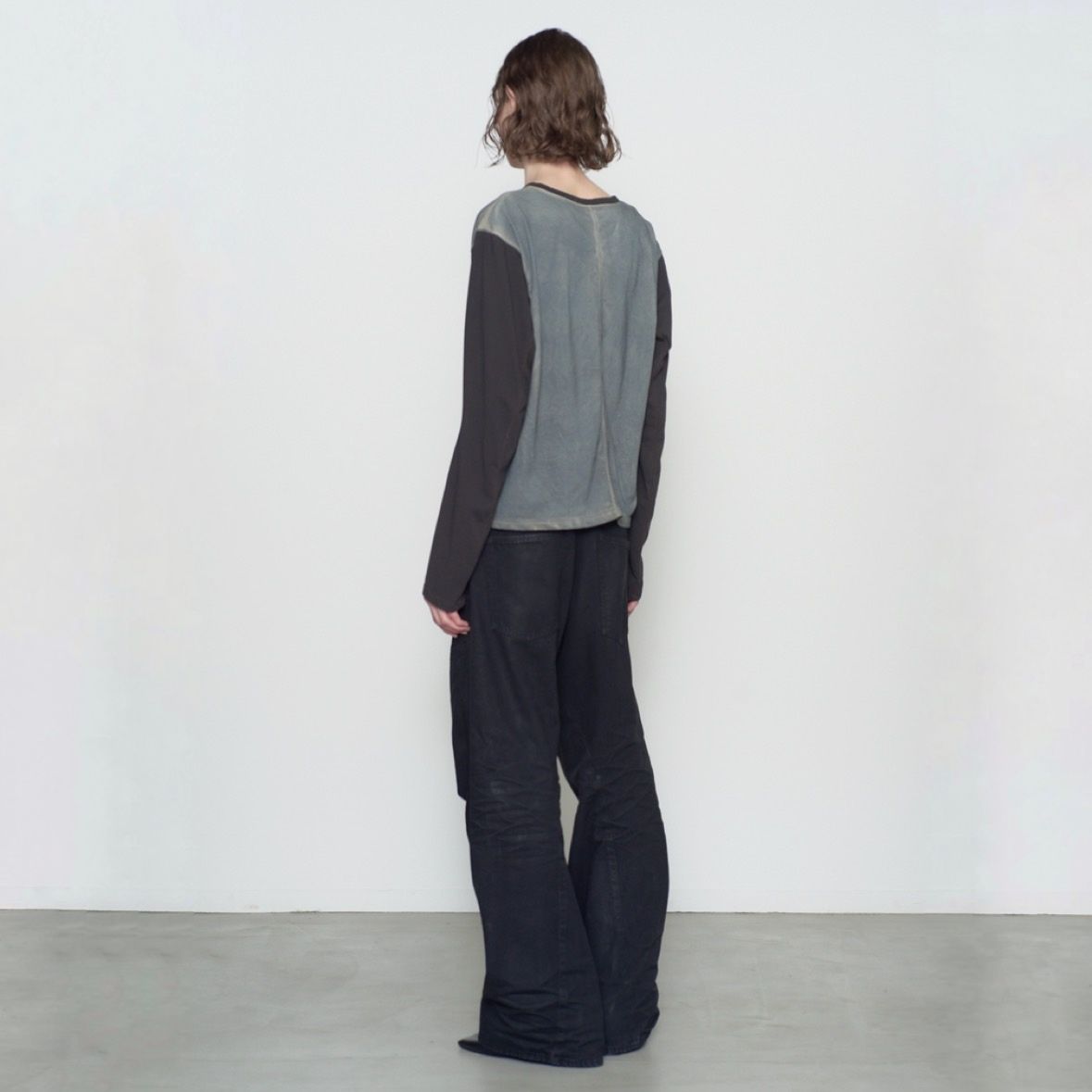 【残り一点】Dirty Dyed Long Sleeve Baseball T-Shirt