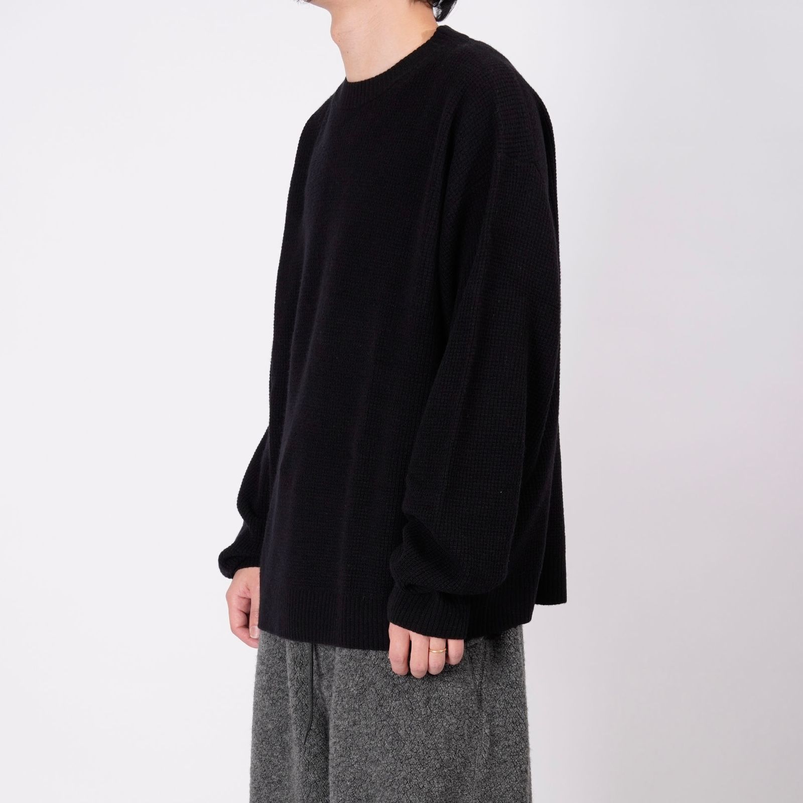 【残り一点】Wool Cashmere Waffle Knit
