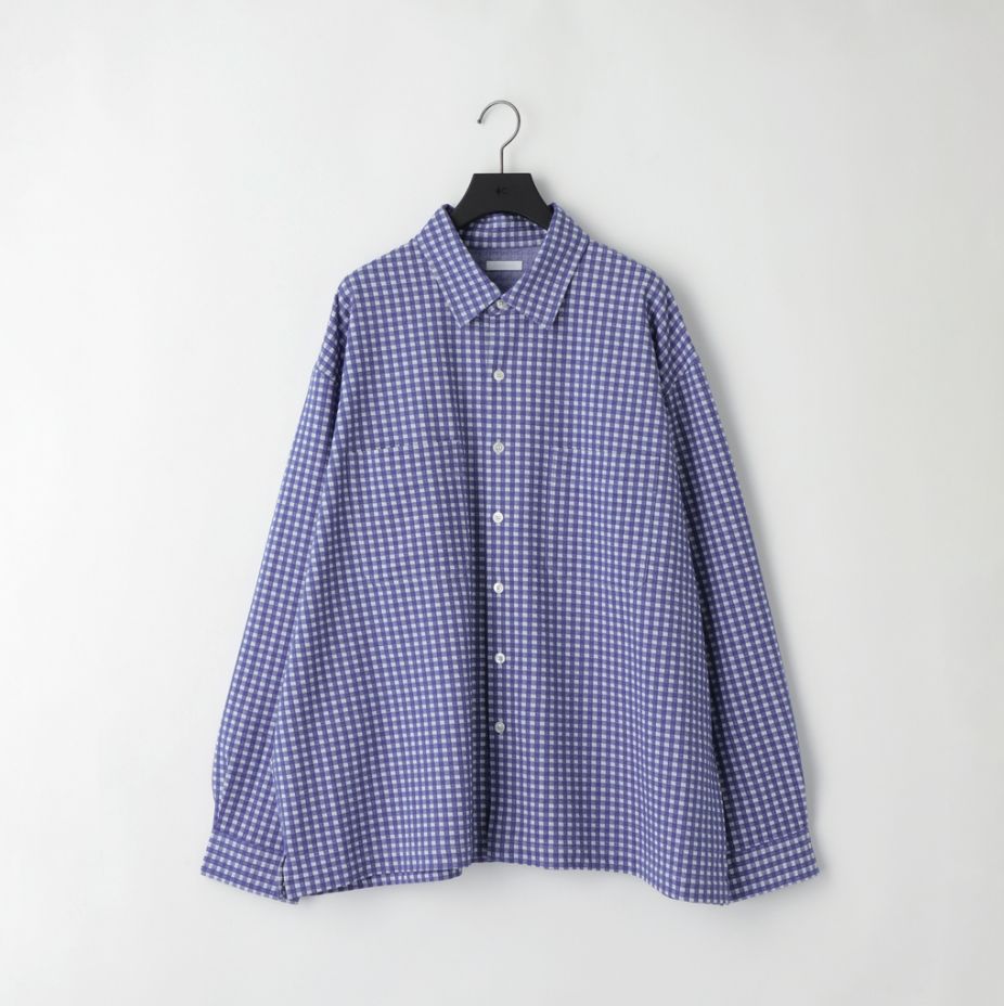 【残り一点】36G Wool Check Balise Shirt