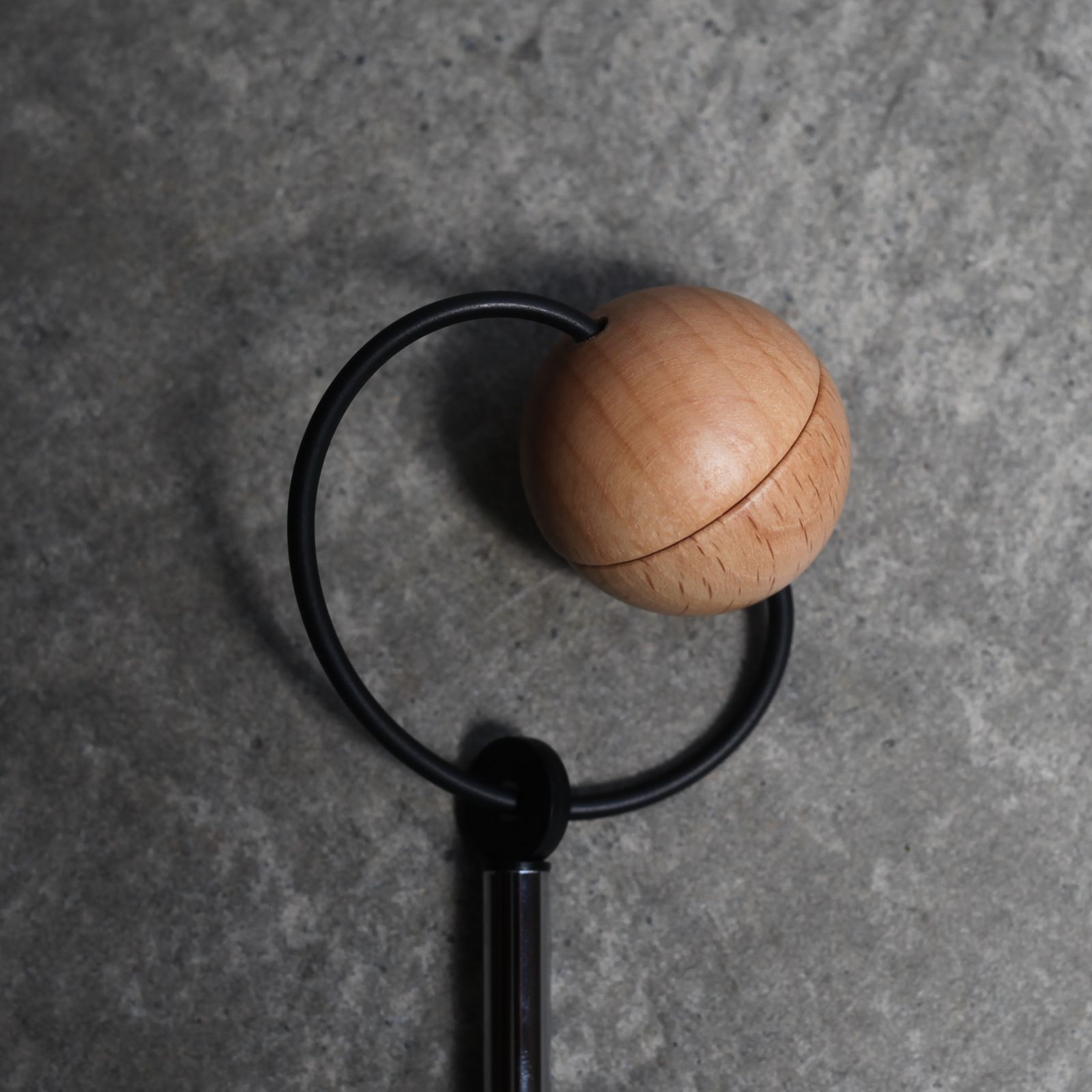 Building Block Wood Ball Keychain キーチェーン