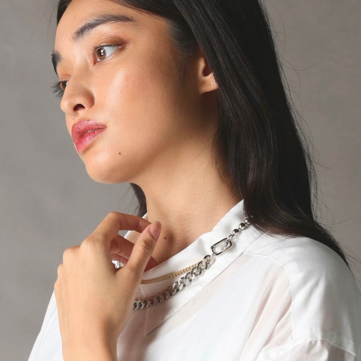 【残り一点】ラウンドネックレス(GOLD)