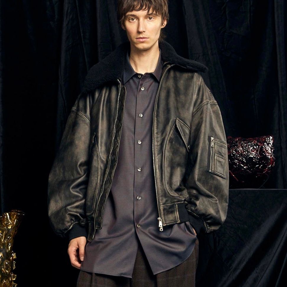 【残り一点】Sheep Leather Mouton G-1 Flight Jacket