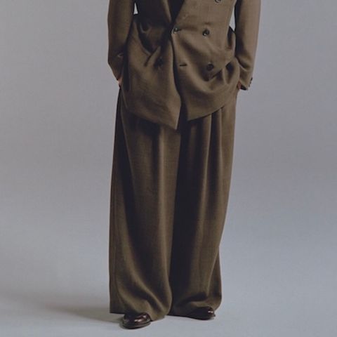 【残り一点】Wool Serge Hi-Waist Trousers