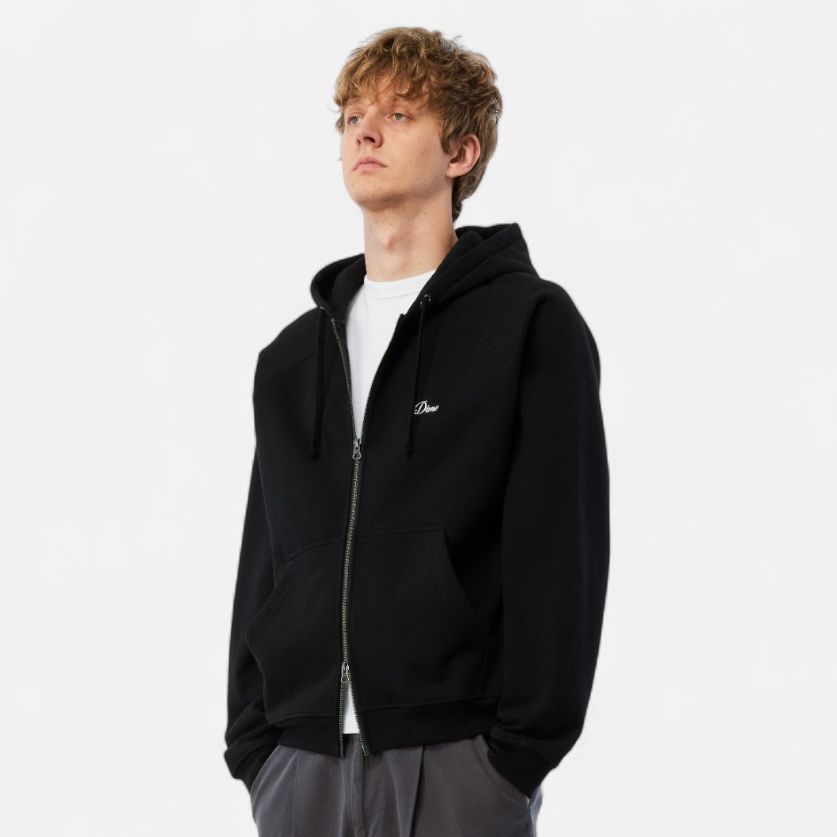 【残り一点】Cursive Small Logo Zip Hoodie