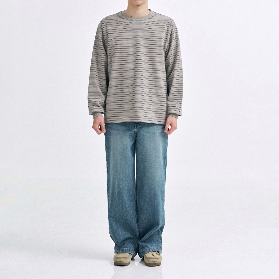【残り一点】Ordinary Multi Stripe T