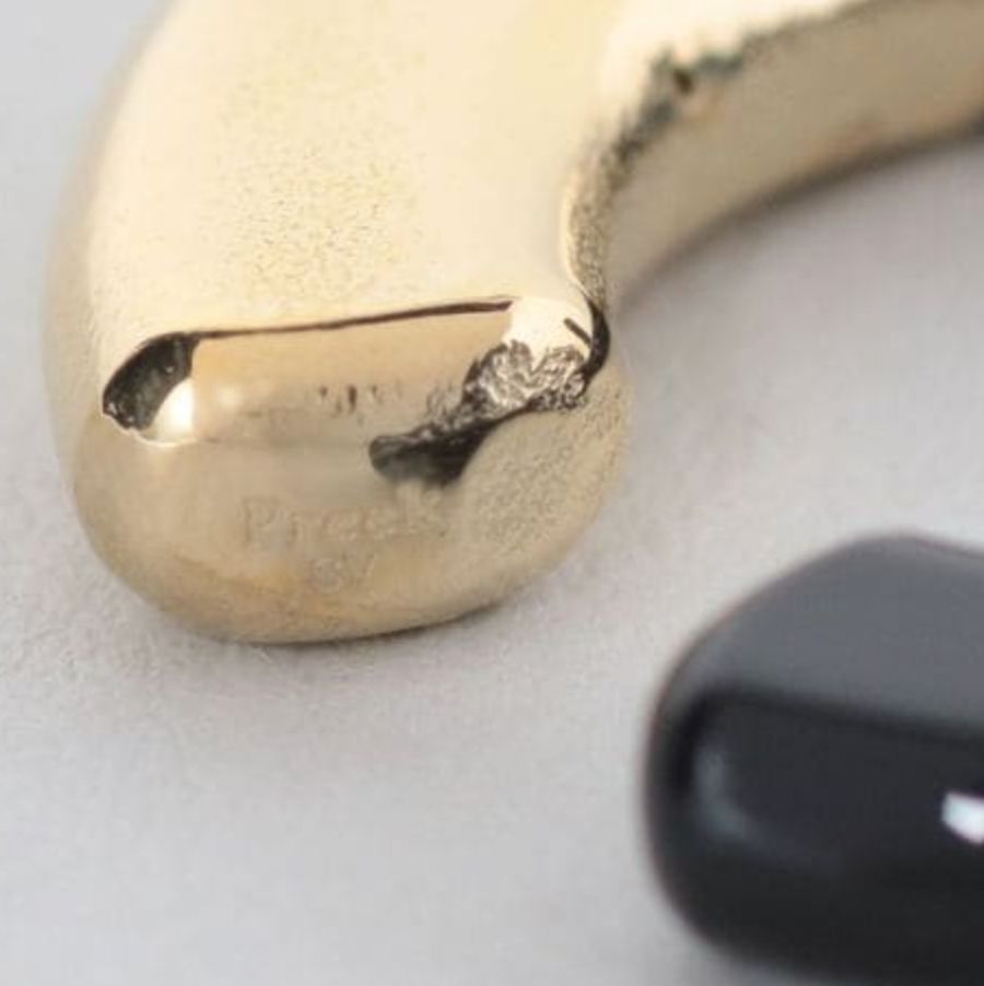 【お取り寄せ注文可能】Ukishima Onyx Ear Cuff(片耳用）