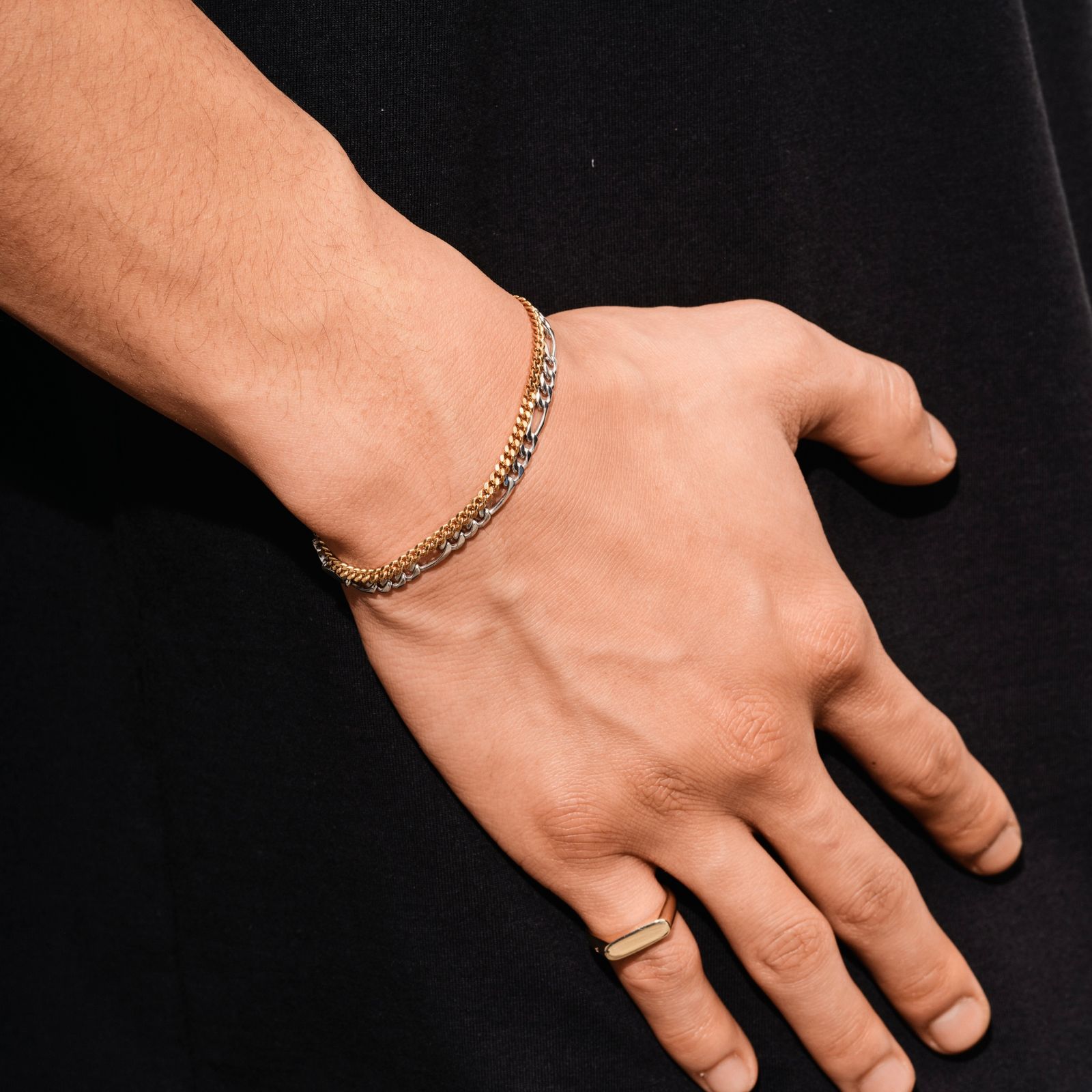 【残り一点】Curb Bracelet_M(GOLD)