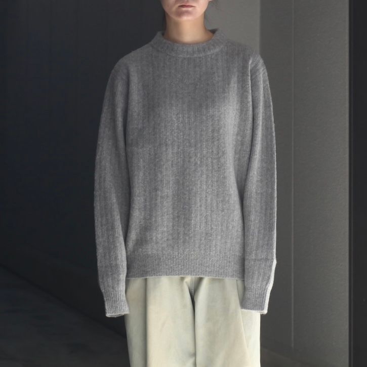 【残り一点】Wo/Ca Rib Moc Neck P/O