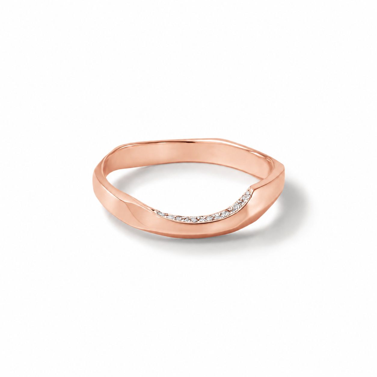 【お取り寄せ注文可能】Chip Ring M W /Dia(K18 PINK GOLD)