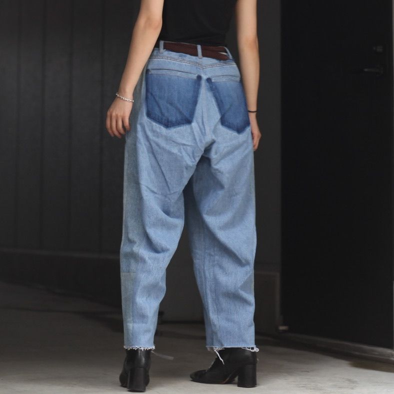 【残り一点】Reconstructed Super Baggy Slacks Denim_2(M) - 2(M)