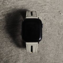 【残り一点】レザーハイブリッドバンドDバックル for Apple Watch(WHITE BEIGE)