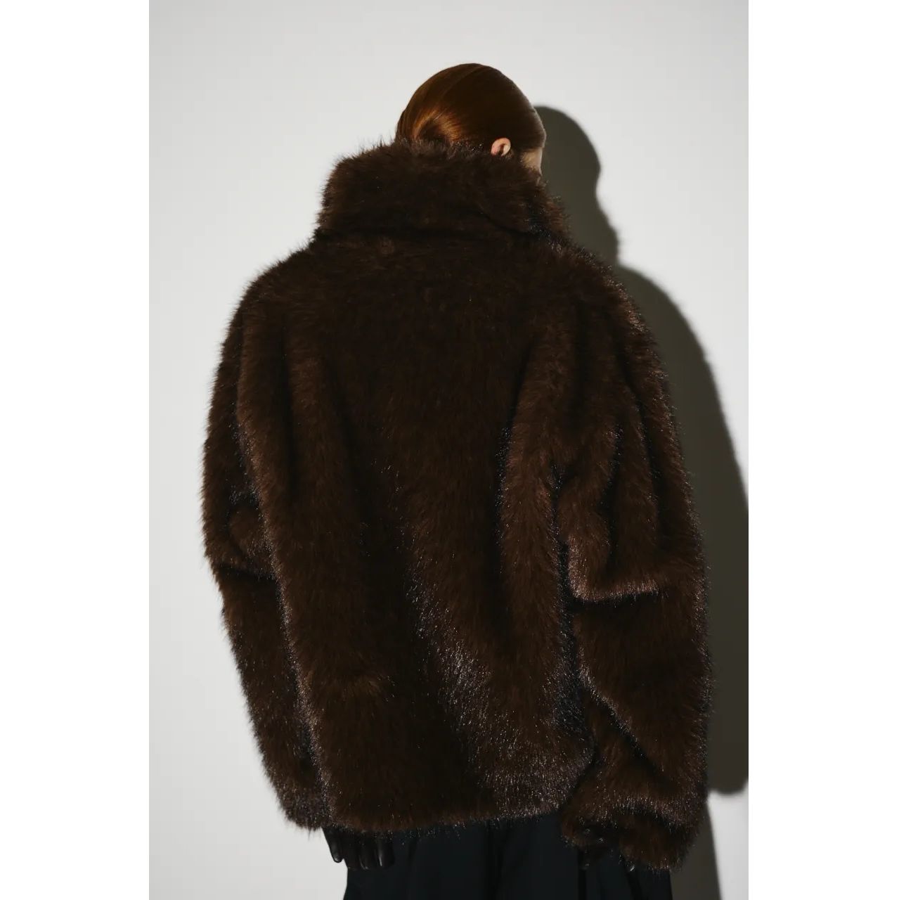 【残り一点】High Collar Faux Fur Jacket