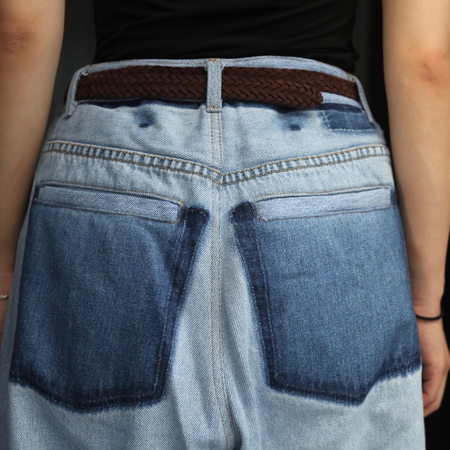 【残り一点】Reconstructed Super Baggy Slacks Denim_3(L)