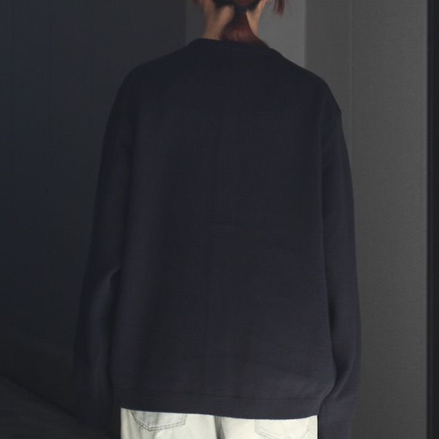 【残りわずか】Extra Fine Wool Knit Crew Neck Cardigan