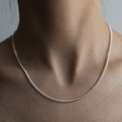 【お取り寄せ注文可能】Unisex Curb Chain Necklace 47