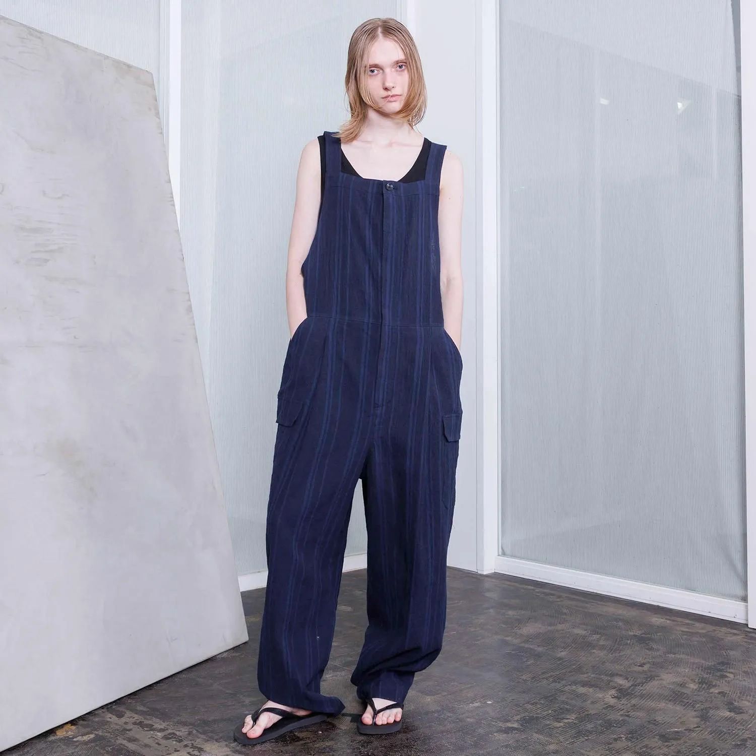 【残り一点】テクニカルオーバーオール(LINEN/COTTON)