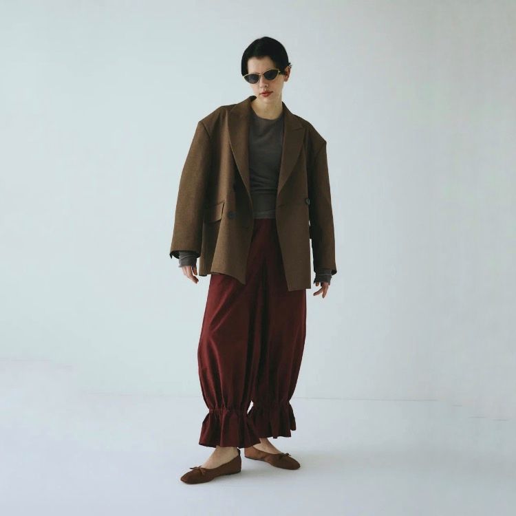 【残り一点】Frill Hem Balloon Pants