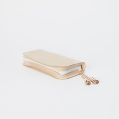 【残りわずか】Zip Pen Case(NATURAL×WHITE)