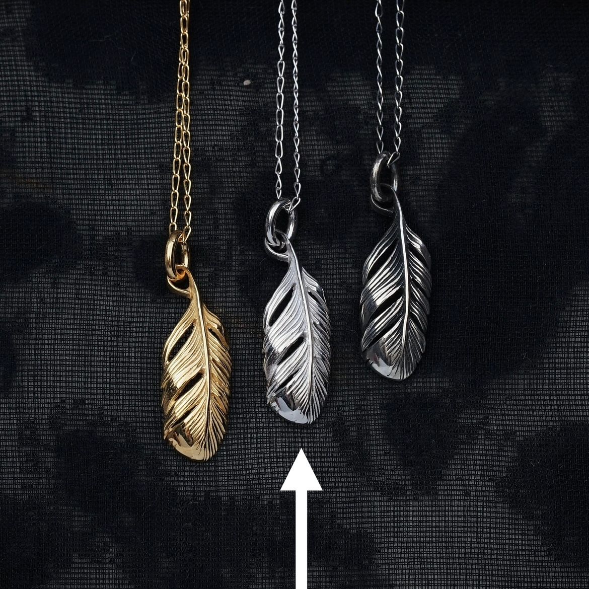 【お取り寄せ注文可能】EX Tiny Feather Necklace(SILVER)