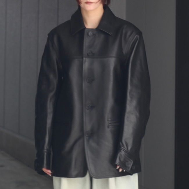 カーコート　黒 レザー　状態よし　限定セールです。 Y's for men - 【残り一点】レザーカーコート | ACRMTSM ONLINE
