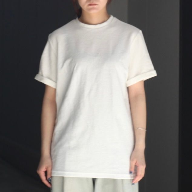 【残り一点】Dry Cotton Sleeve Turn Over Tee Shirt