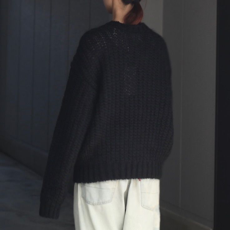 【残り一点】Mohair Silk Big Rib Crewneck