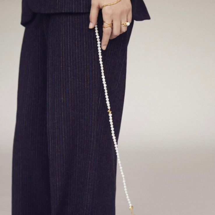【お取り寄せ注文可能】Baroque Pearl Rope Belt Necklace