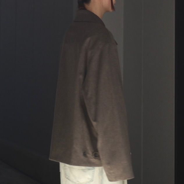 【残り一点】Wool Doeskin Zip Short Jacket
