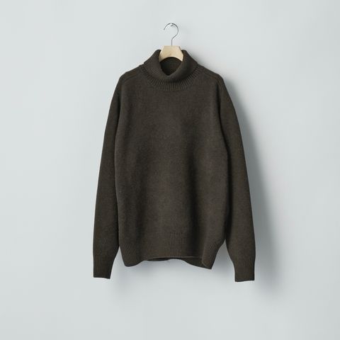 【残り一点】Extra Fine Wool Warm Knit Turtle Neck LS