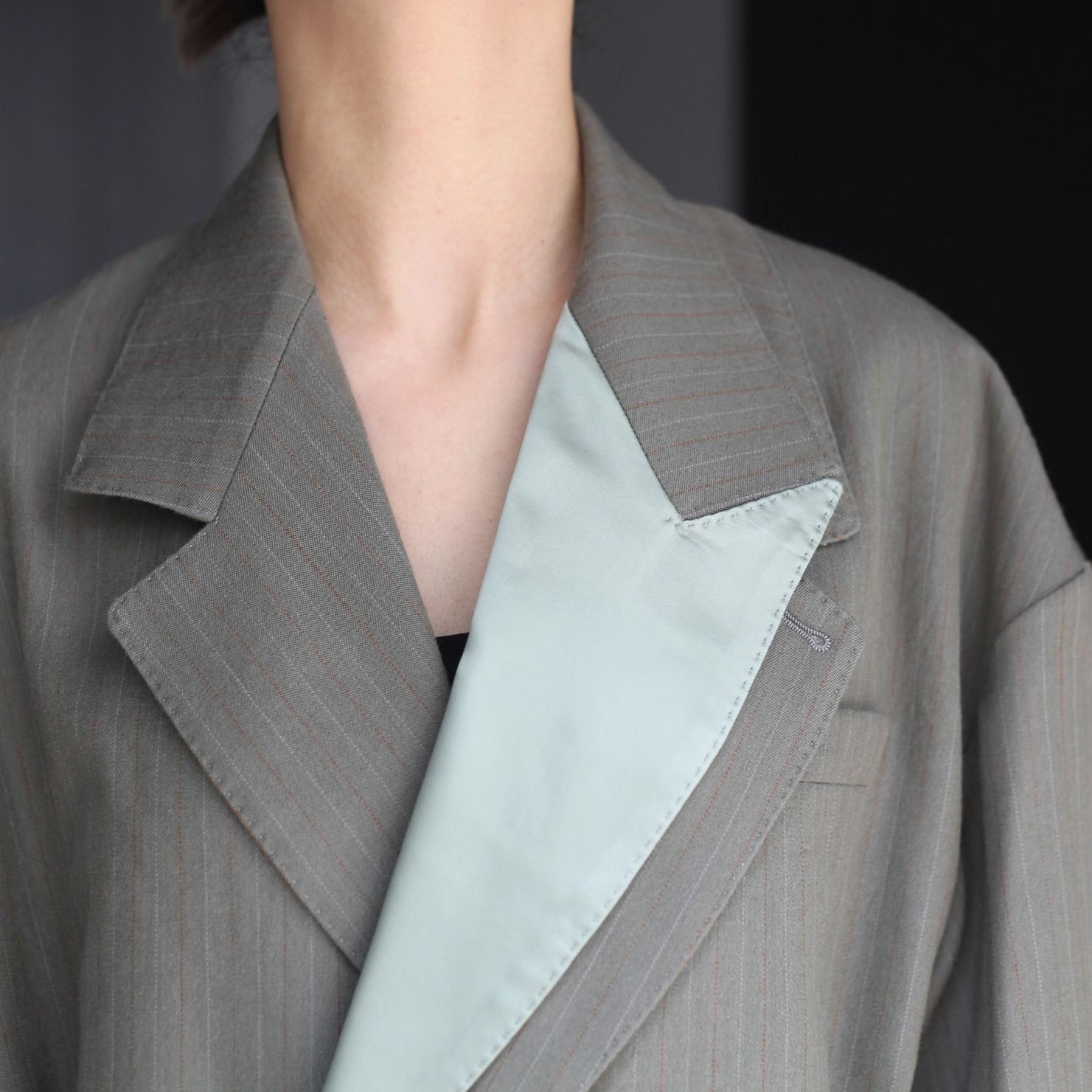 【残り一点】Oversized Double Smoking Jacket - 46