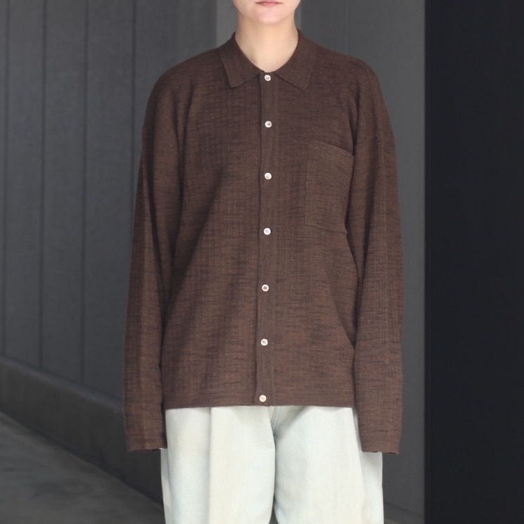 【残りわずか】Crepe Knit Shirt
