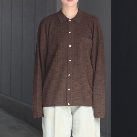 【残りわずか】Crepe Knit Shirt