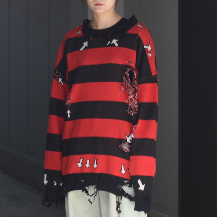【残りわずか】Damage Alert Knit