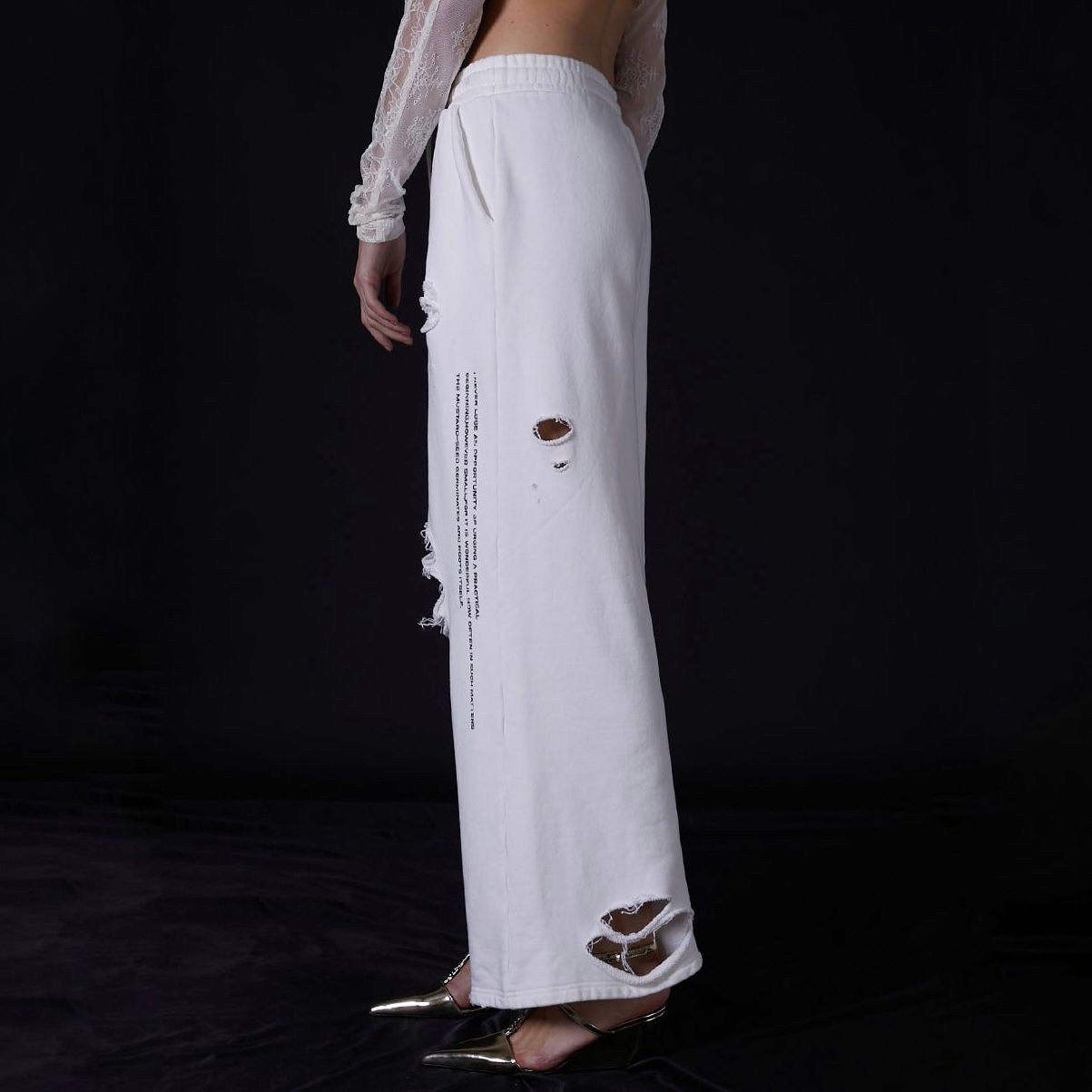 【残り一点】Spray Dyed Damaged Sweatpants