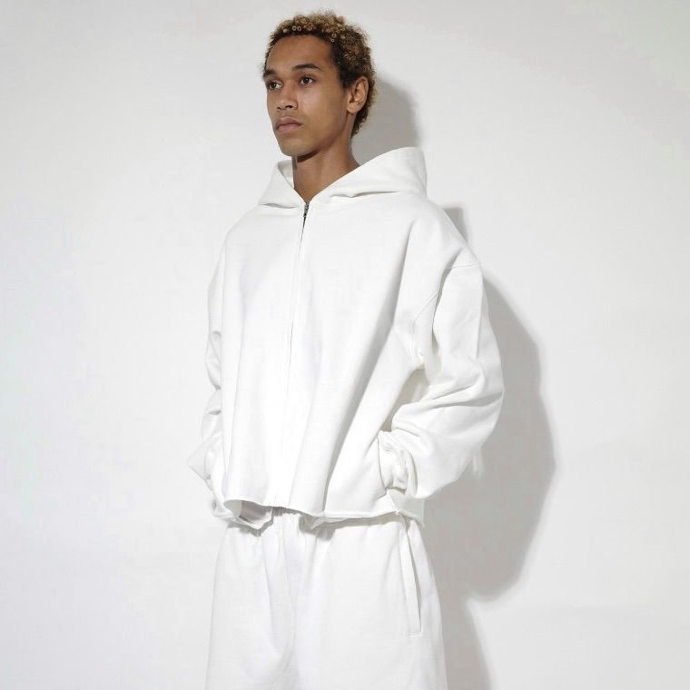 【残り一点】Cut Off Wide Zip Sweat Hoodie