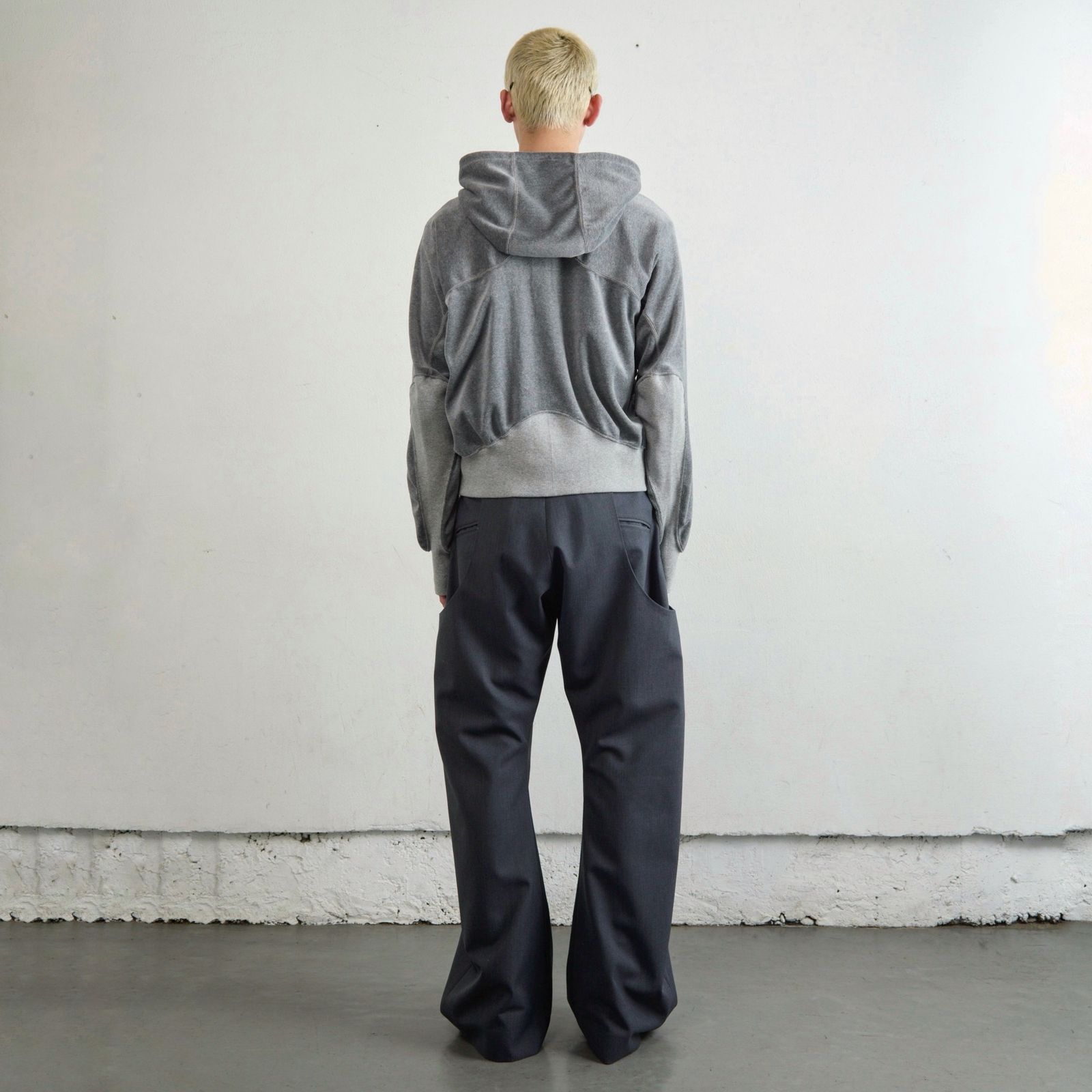 【残り一点】Velour Zip Up Hoodie