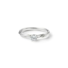 【お取り寄せ注文可能】Half Twist Ring W / Dia(PLATINUM950)