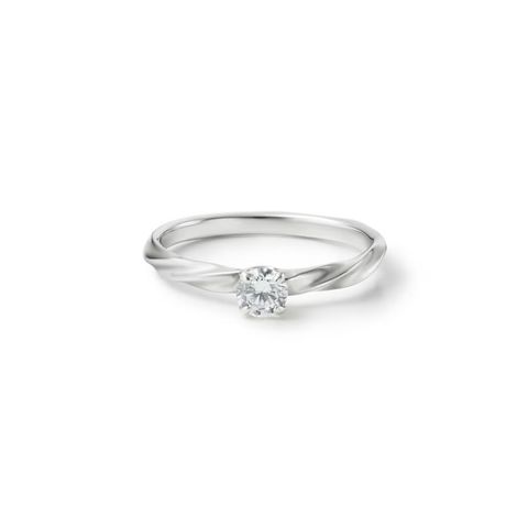 【お取り寄せ注文可能】Half Twist Ring W / Dia(PLATINUM950)