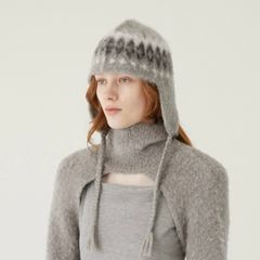 【残りわずか】Heart Nordic Ear Flap Cap