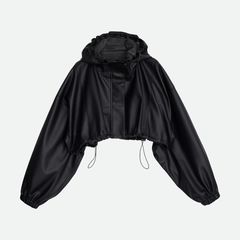 【残り一点】Fake Leather Short Anorak