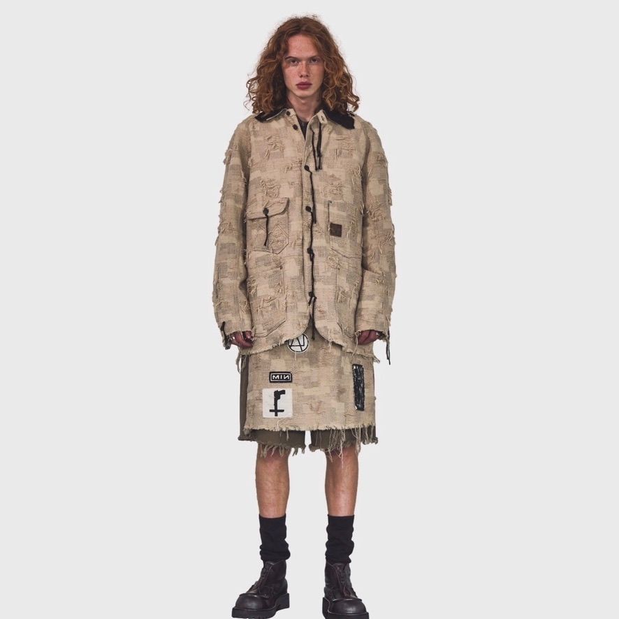 【残り一点】Rustic Collar Chore Jacket Boro Crust(SAND)