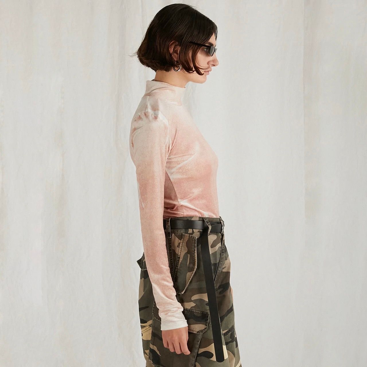 【残り一点】Velor Printed Top