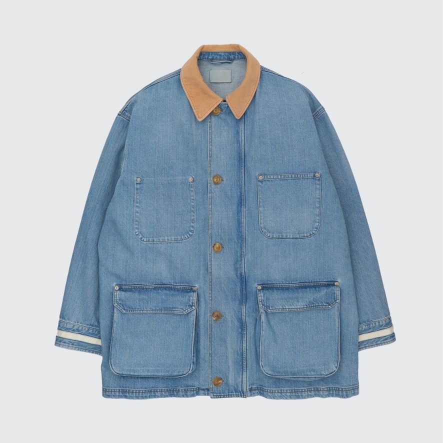 【残り一点】Vintaged Denim Coverall Half Coat