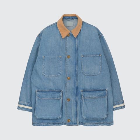 【残り一点】Vintaged Denim Coverall Half Coat