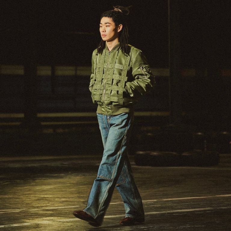 BALENCIAGA 25SS 剥す denim bomber デニムボンバー M
