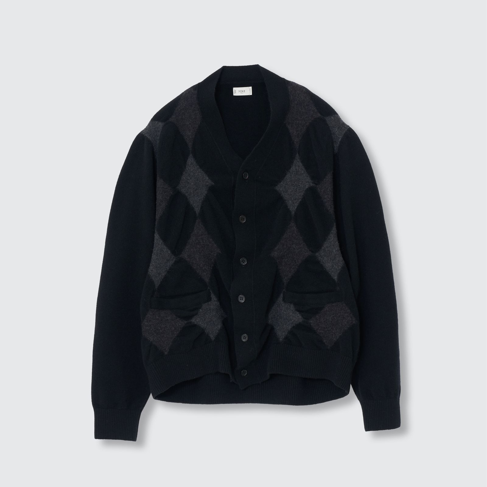 【残り一点】Boiled Wool Argyle Sweater