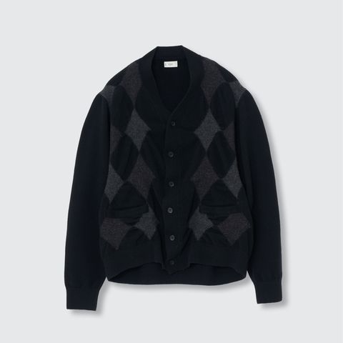【残り一点】Boiled Wool Argyle Sweater